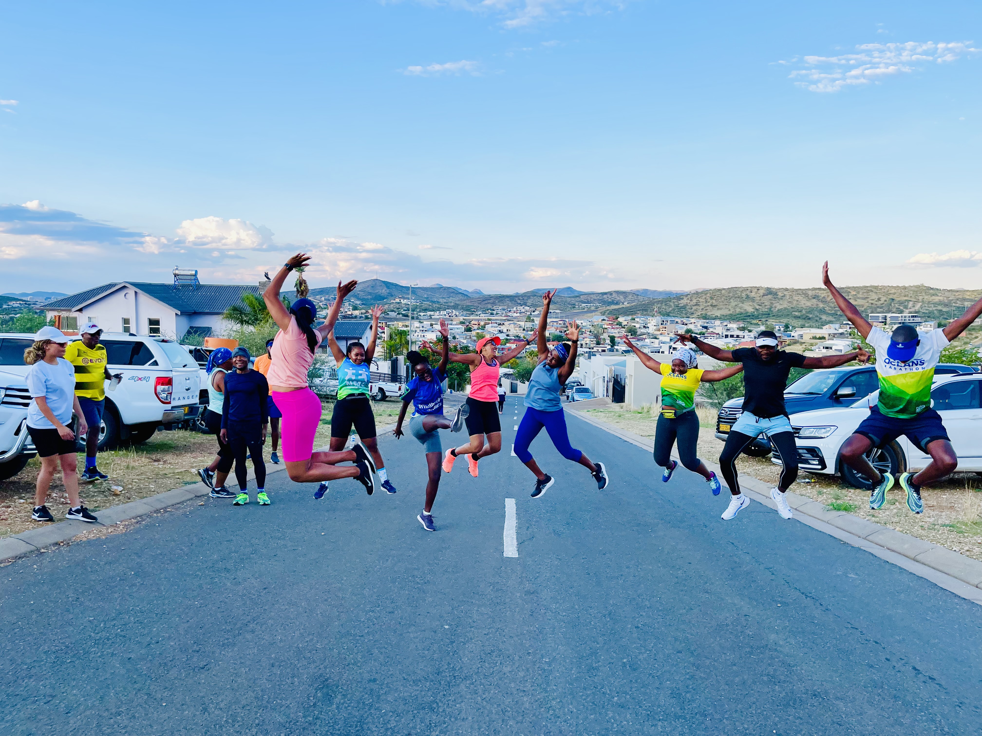 Group photo of Windhoek City Runners Club